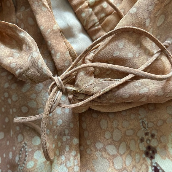 J Jill Faux Wrap Maxi Skirt Size 12 Moroccan Style Print Fall Autumn Holiday - Picture 9 of 12